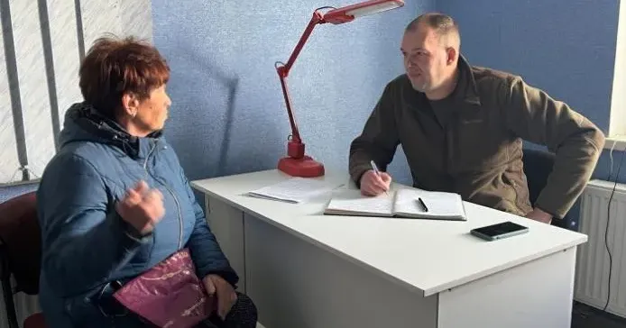 Особистий прийом начальника Балаклійської МВА / Фото: Балаклійська МВА Відновлення у Балаклійській громаді: у пріоритеті житло і критична інфраструктура на порталі Gromada Group